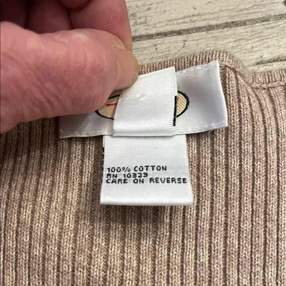 Talbots Multicolor Crochet Pattern Sweater - image 9